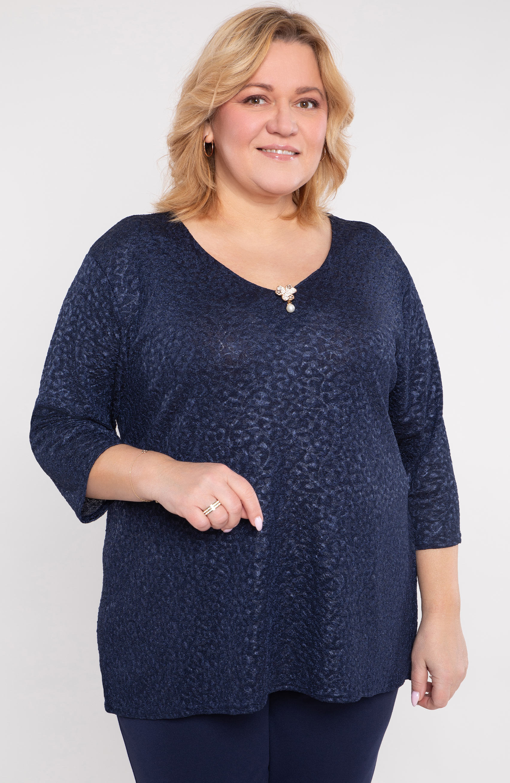 Spodnie z kieszeniami niebieskie ala jeans