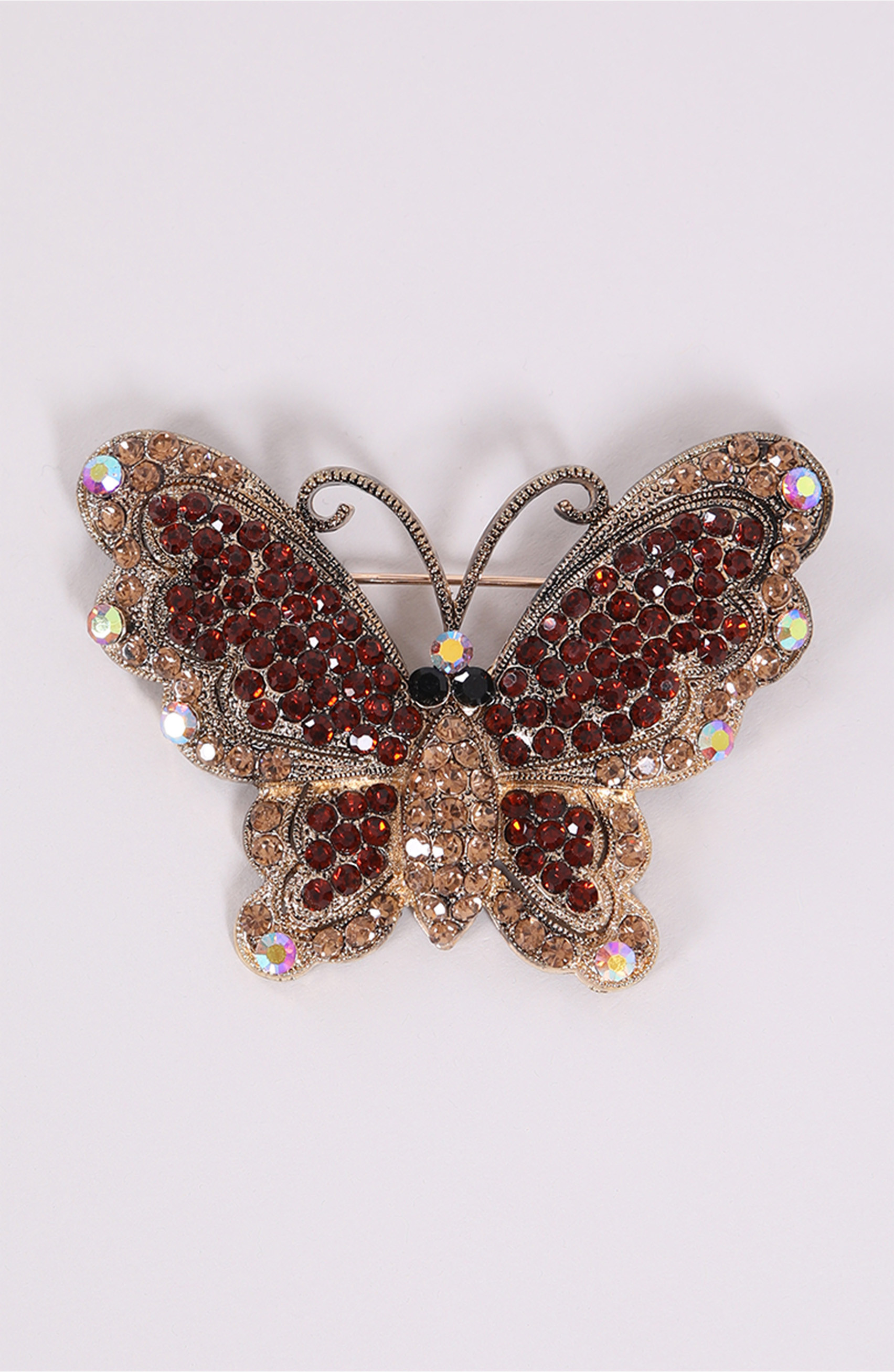 Broszka fioletowy motyl