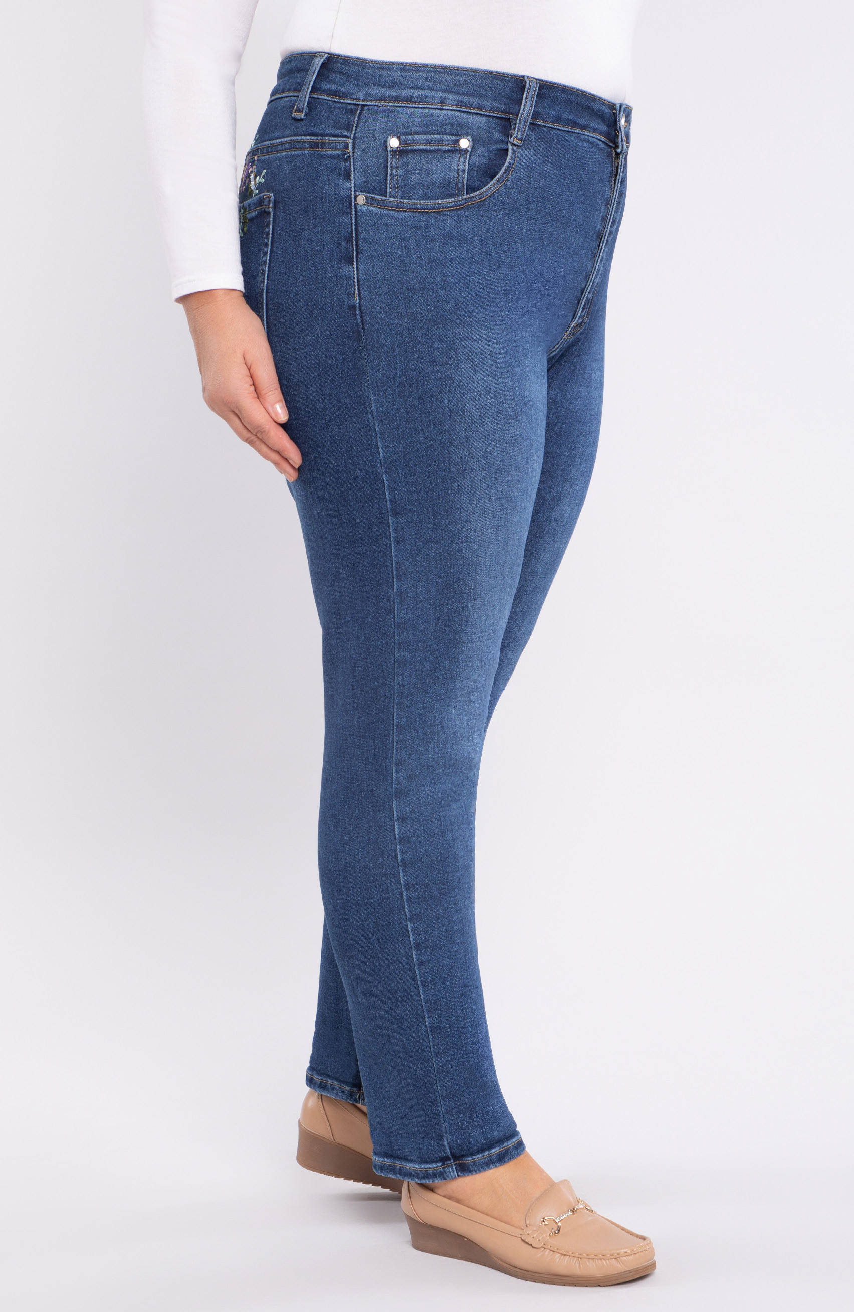 Ciemnoszare skinny jeans